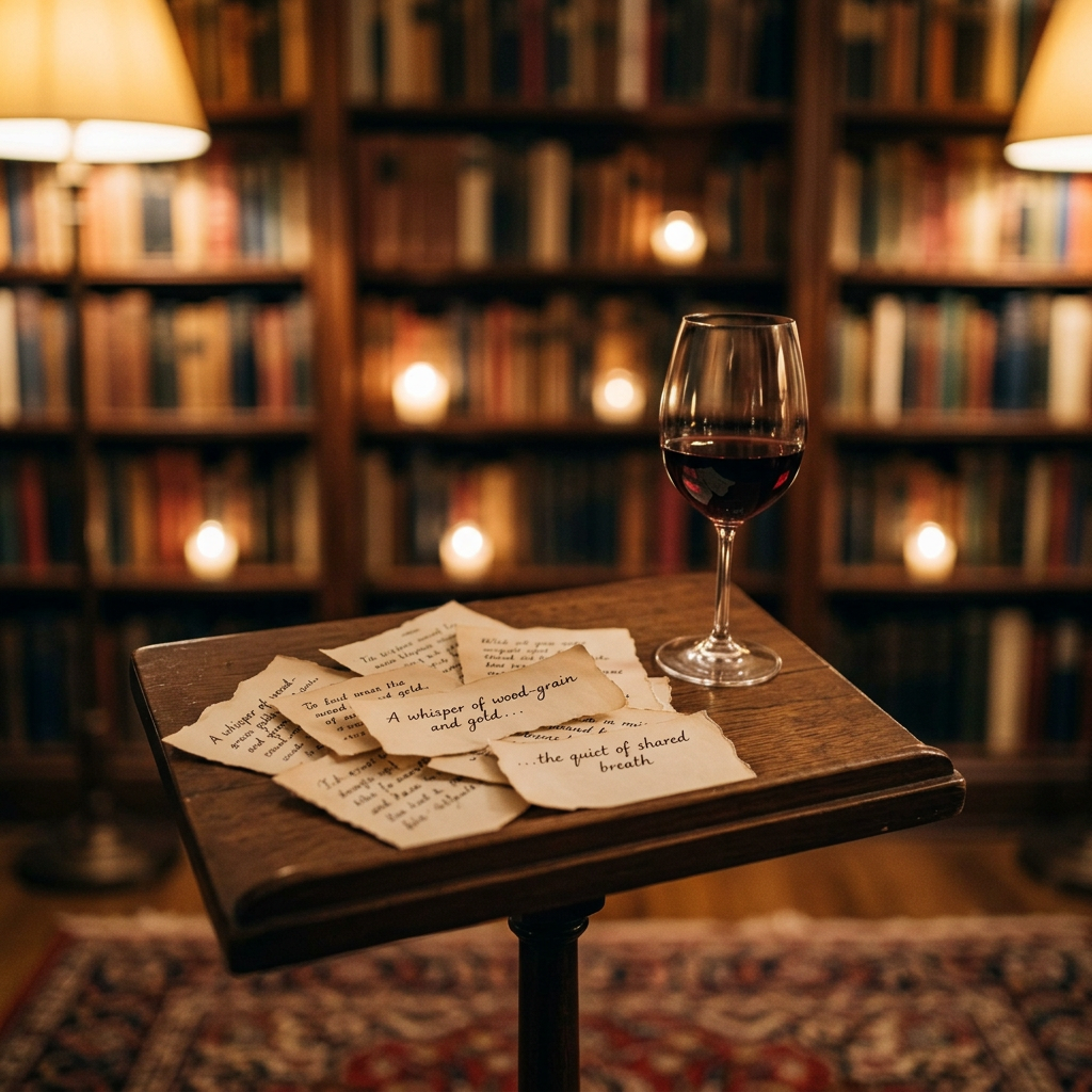 Abstract poetic session without people